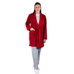 Uniforme/UNIFORME LUCRU/Imbracaminte fleece polar - Halat polar medical modern PRIMA rosu