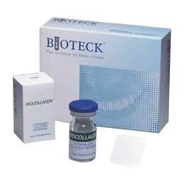 Medical cabinet/CHIRURGIE/Bureti Hemostatici, Membrana Colagen si Substitut Osos - Membrana de colagen, resorbabila biocompatibila, uz parodontal, 25x25x0.2 mm