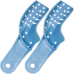 Linguri din plastic pentru impresie PRIMA, semiarcada, superior dreapta/inferior stanga, 2 buc