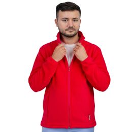 Work Uniforms/PROFESSIONAL UNIFORMS/Polar Fleece Clothing - JAN Men's medical fleece jacket, Pink, S