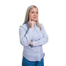 Work Uniforms/PROFESSIONAL UNIFORMS/Shirts - Women's Oxford Shirt, Long Sleeve, Light Blue, Various Sizes