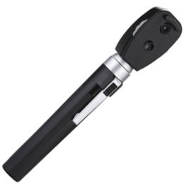 Медицинска практика/УРЕДИ ЗА ЗДРАВЕН МОНИТОРИНГ/Медицинско оборудване и устройства - Професионален ксенонов халогенен офталмоскоп, черен, диоптър -20/+20, 5 апертури