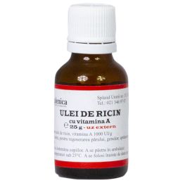 Medical cabinet/Noutati - Ulei de ricin cu vitamina A, 25 g