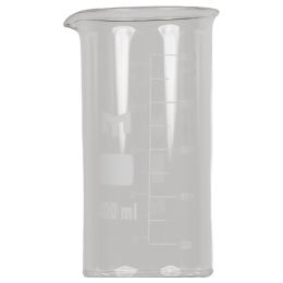 Medical Laborator/CONSUMABILE LABORATOR/Black Friday - Pahar Berzelius 400 ml, sticla borosilicata, gradat, forma inalta cu cioc - Ø 80 mm, h 110 mm, pentru laborator