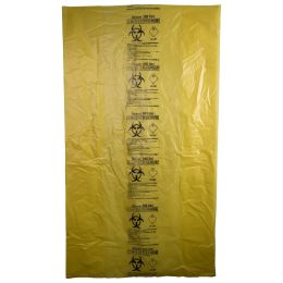 Medical cabinet/Stomatologie Cabinet/Cosmetica SPA - Sac galben pericol biologic 300L pentru pubele, BIOHAZARD ADR, 50 microni, HDPE - sac deseuri medicale