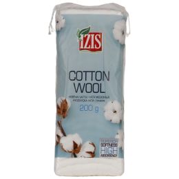 Sterilisation und Desinfektionsmittel/ISOPROPYLALKOHOL UND DESINFEKTIONSLÖSUNGEN/Medizinische Baumwollwatte (gerollt) - IZIS Hydrophile medizinische Watte 200 g, 50 % Baumwolle, 50 % Viskose, hohe Saugfähigkeit, für medizinische und private Zwecke