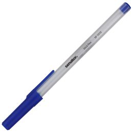 Bureautique et Papeterie/PAPETERIE ET FOURNITURES DE BUREAU/Papeterie et Bureautique - Stylo sans mécanisme, encre bleue, pointe 0,7 mm, plastique