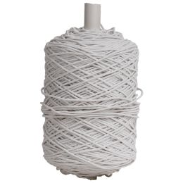 Work Uniforms/Liquidation/Fabrics & Tailoring Accessories - White Round Elastic Cord for Sewing, 1.5 mm x 1 m
