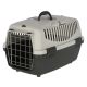 Ветеринарен/ДРЕХИ И АКСЕСОАРИ ЗА ДОМАШНИ ЛЮБИМЦИ/Аксесоари за домашни любимци - Gulliver малка кутия за домашни любимци за котки и малки кучета, пластмасова кутия за пътуване с метална врата, светло/тъмно сива, 48x32x31 см - кутия за транспортиране на домашни любимци до 6 кг