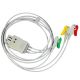 Medical cabinet/CONSUMABILE ECG/EKG, ECO/Electrozi & Cabluri EKG/ECG - Cablu EKG cu 3 fire pentru monitor Nihon Kohden - cablu medical profesional